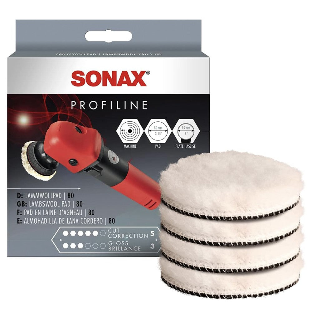 SONAX ALMOHADILLA DE LANA DE CORDERO 80 - SONAX original APEXCORSE