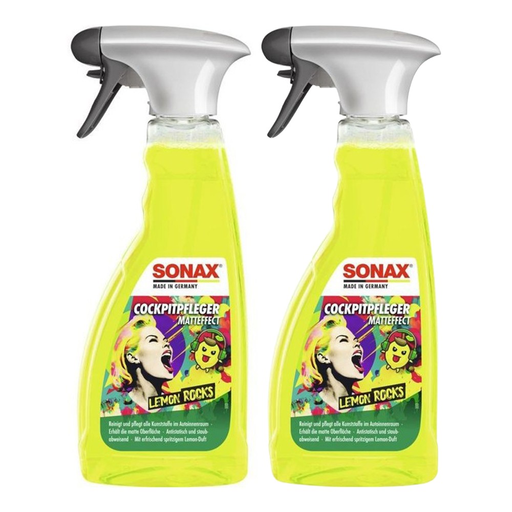 SONAX PACK X2 LIMPIA SALPICADEROS MATT EFFECT LEMON ROCKS - SONAX original APEXCORSE