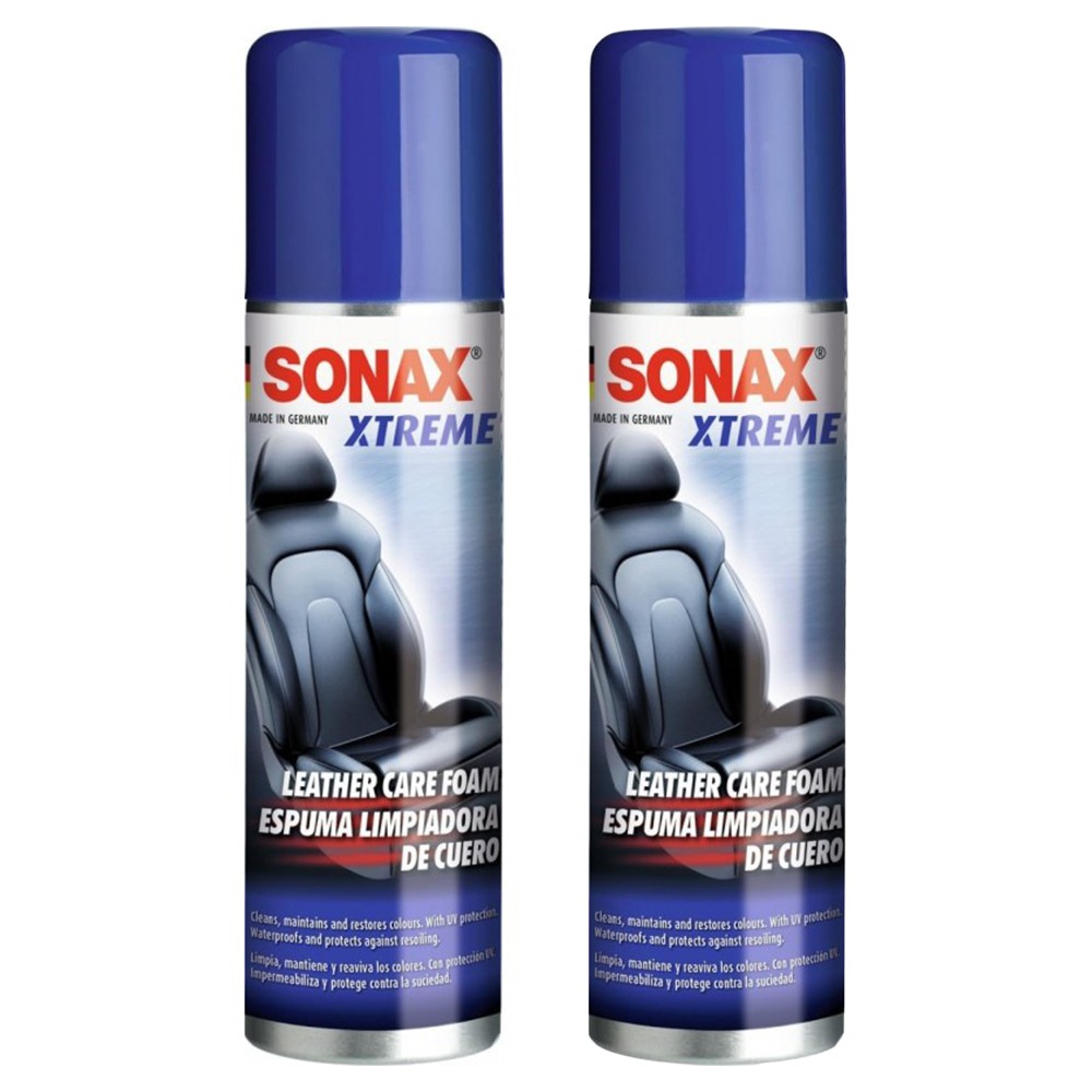 SONAX PACK X2 XTREME ESPUMA LIMPIADORA DE CUERO 250ML - SONAX original APEXCORSE