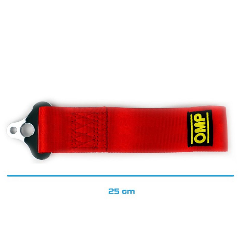 OMP GANCHO DE REMOLQUE DE ACERO INOXIDABLE INTERNO DIAMETRO 100 MM ROJO MATERIAL FABRIC - OMP original APEXCORSE imagen 2