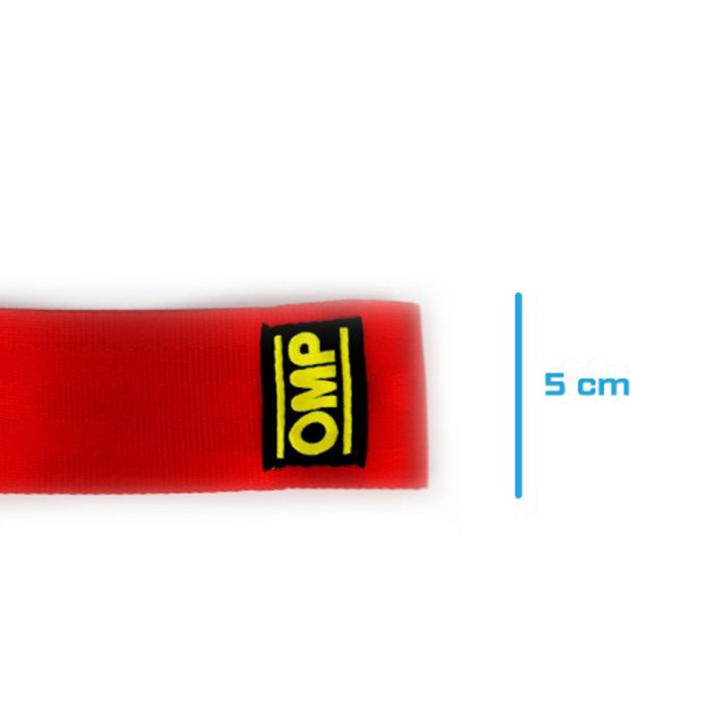 OMP GANCHO DE REMOLQUE DE ACERO INOXIDABLE INTERNO DIAMETRO 100 MM ROJO MATERIAL FABRIC - OMP original APEXCORSE imagen 3