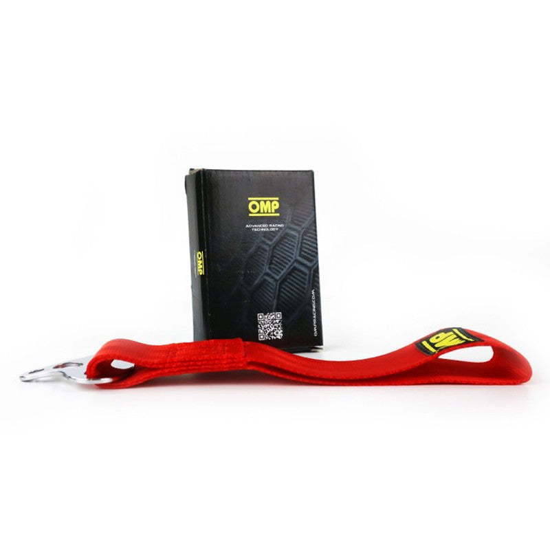 OMP GANCHO DE REMOLQUE DE ACERO INOXIDABLE INTERNO DIAMETRO 100 MM ROJO MATERIAL FABRIC - OMP original APEXCORSE imagen 5