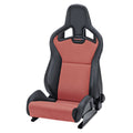 Asiento RECARO Cross Sportster CS Airbag Calefaccion Piel Artificial Negro/Dinamica Rojo Piloto - RECARO original APEXCORSE