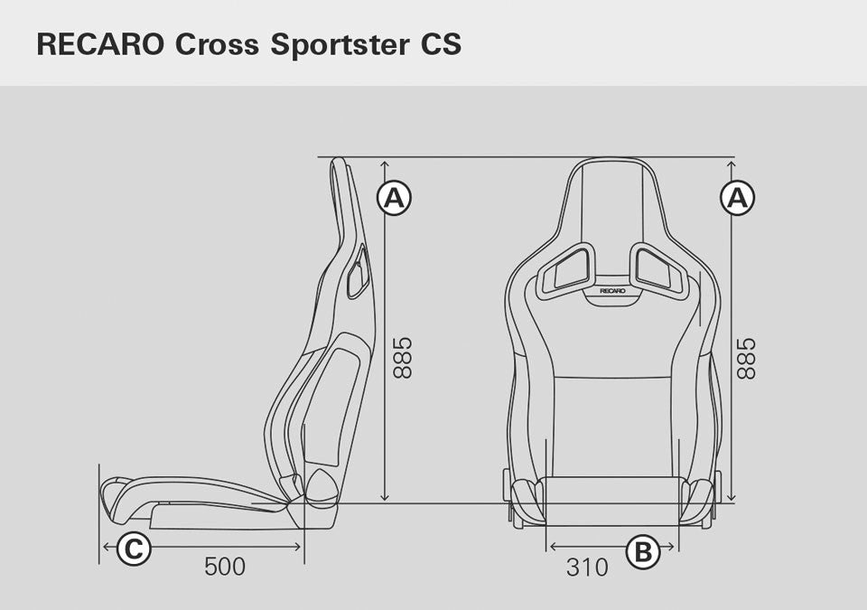 Asiento RECARO Cross Sportster CS Airbag Calefaccion Piel Vienna Negro Copiloto - Imagen 6 RECARO APEXCORSE