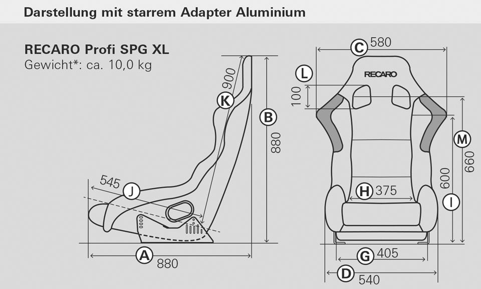 Sparco Asiento Recaro (FIA) Profi Spg Xl - Velour Rojo Piloto&Copiloto - Sparco original | APEXCORSE
