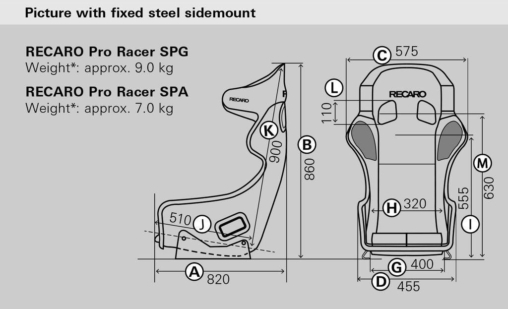Sparco Asiento Recaro (FIA) Pro Racer Spg Hans Xl - Velour Negro Piloto&Copiloto - Sparco | APEXCORSE imagen 4