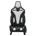 Asiento RECARO Sport C 5Dr Airbag Calefaccion Cuero Blanco/Dinamica Negro Copiloto - RECARO original APEXCORSE