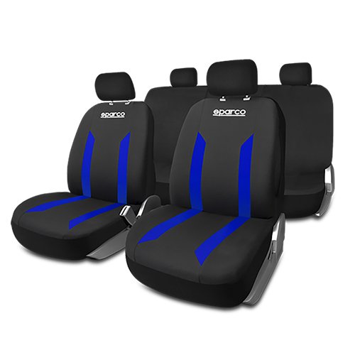 JUEGO FUNDAS SABBIA NEGRO/AZUL CS6