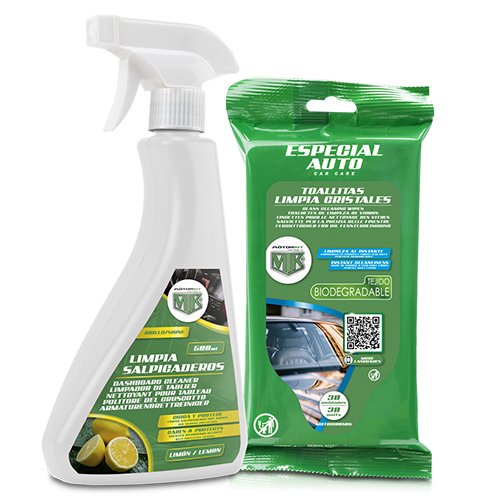 PACK SALPCIC LIMON Y TOALLITAS LIMPIACRISTALES MTK CS6
