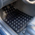 ALFOMBRA GOMA ALUMINIO CARBON 4 PIEZAS CS6