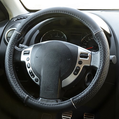 FUNDA VOLANTE INSERTO NEGRO CROMO CS 6