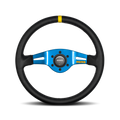 Sparco Volante Deportivo Momo Mod.03 350 Negro Azul - Sparco original | APEXCORSE