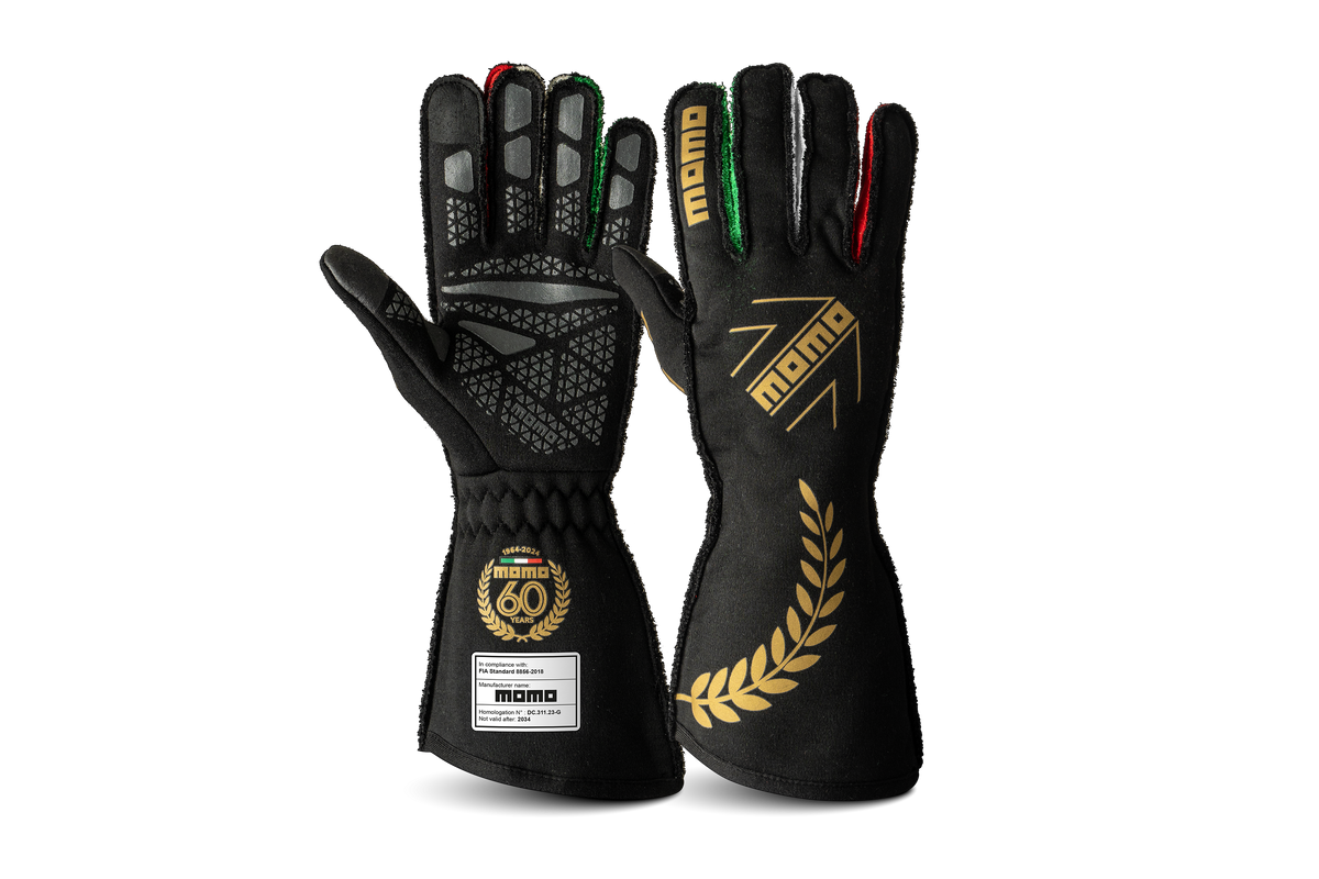 MOMO GUANTES CORSA PRO EDICIÓN ANIVERSARIO NEGROS 12 - MOMO original | APEXCORSE