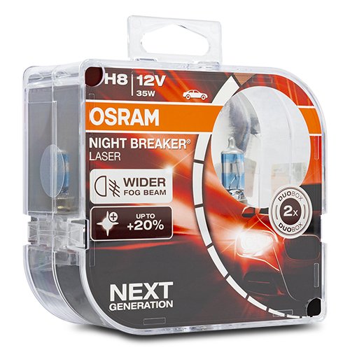 H8 2 NIGHT B LASER 35W12V+150% NEXT GENERATION