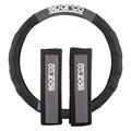 FUNDA VOLANTE+ALMOHADILLA N/GR SPARCO NEGRO/GRIS CS10