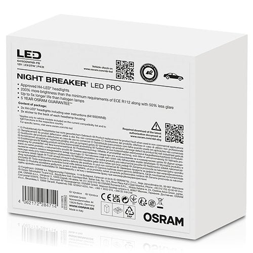 H4 LED 2NIGHT BREAKER STREET LEGAL NEXT GEN PRO SET