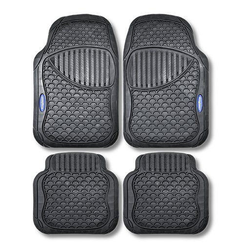 ALFOMBRA GOMA NEGRA 4 PIEZAS GOODYEAR CS4
