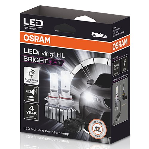 OSRAM LEDRIVING® HL BRIGHT 12V 19.0W P22D / PX22D ?
