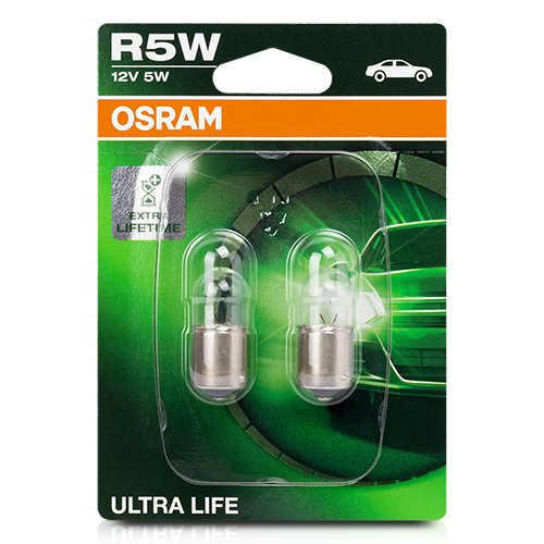OSRAM ULTRA LIFE BA15S 12V 5W R5W