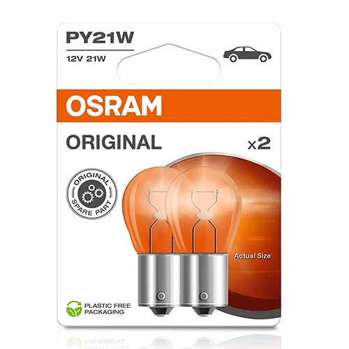OSRAM ORIGINAL PY21W BAU15S 12V 21W