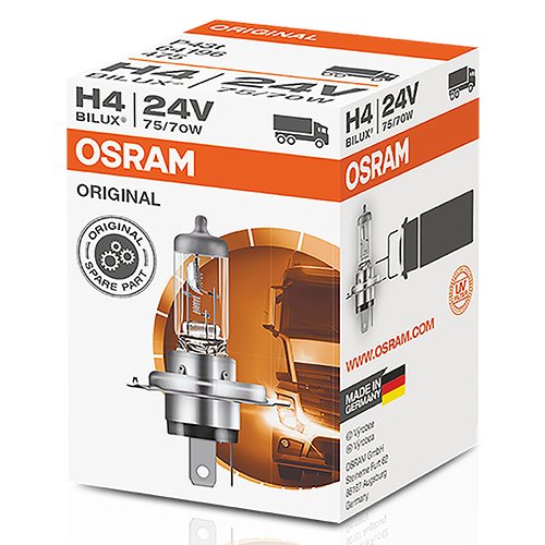 HALOGEN OSRAM ORGINAL 64196 P43T 24V 75/70W H4