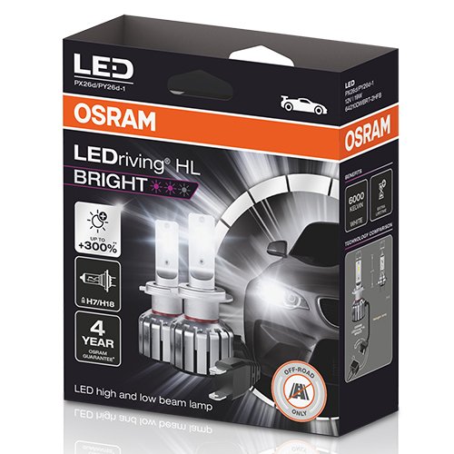 OSRAM LEDRIVING® HL BRIGHT 12V 19.0W PX26D / PY26D