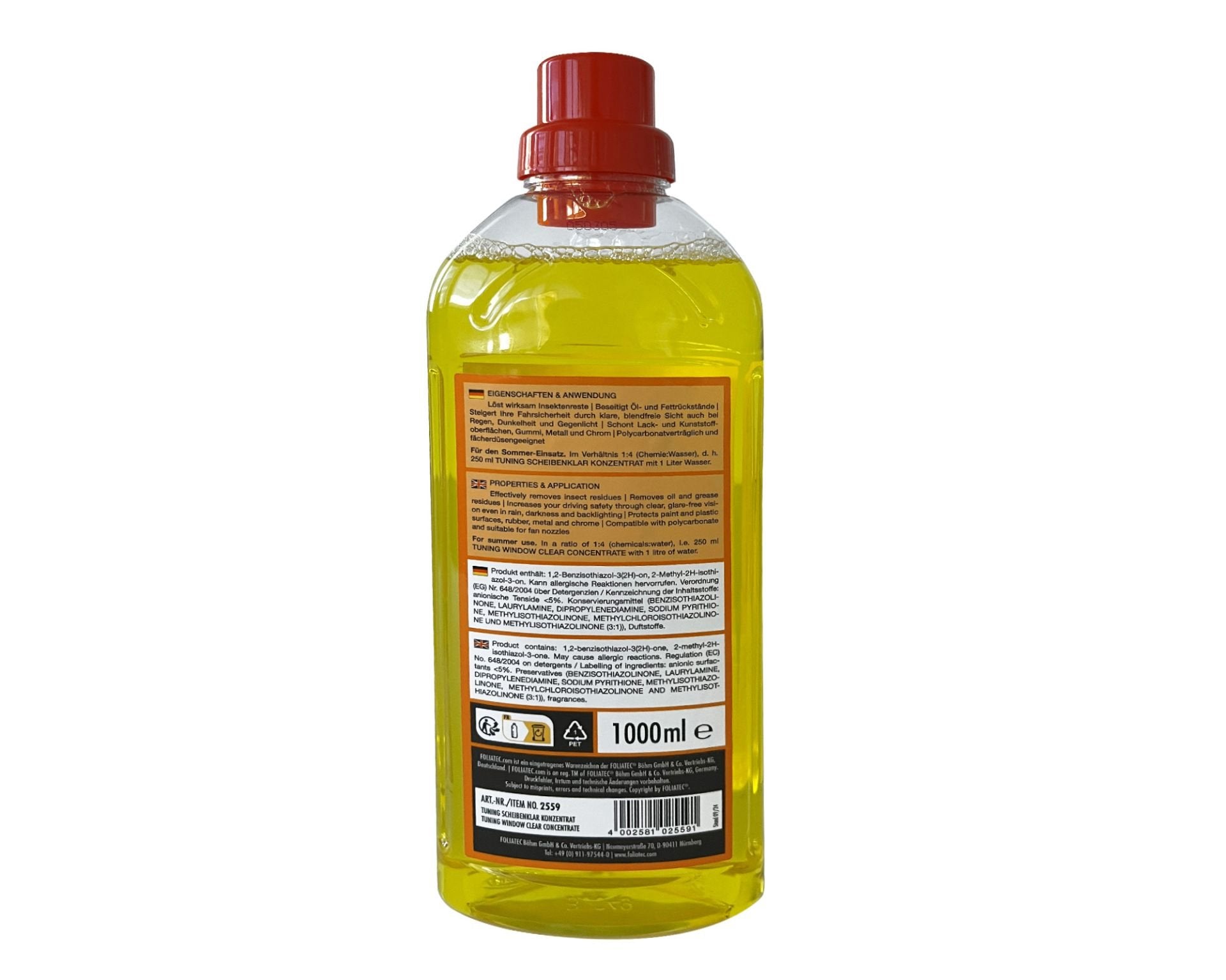 FOLIATEC Líquido Concentrado Limpiaparabrisas 1 Litro - Imagen 2 FOLIATEC APEXCORSE