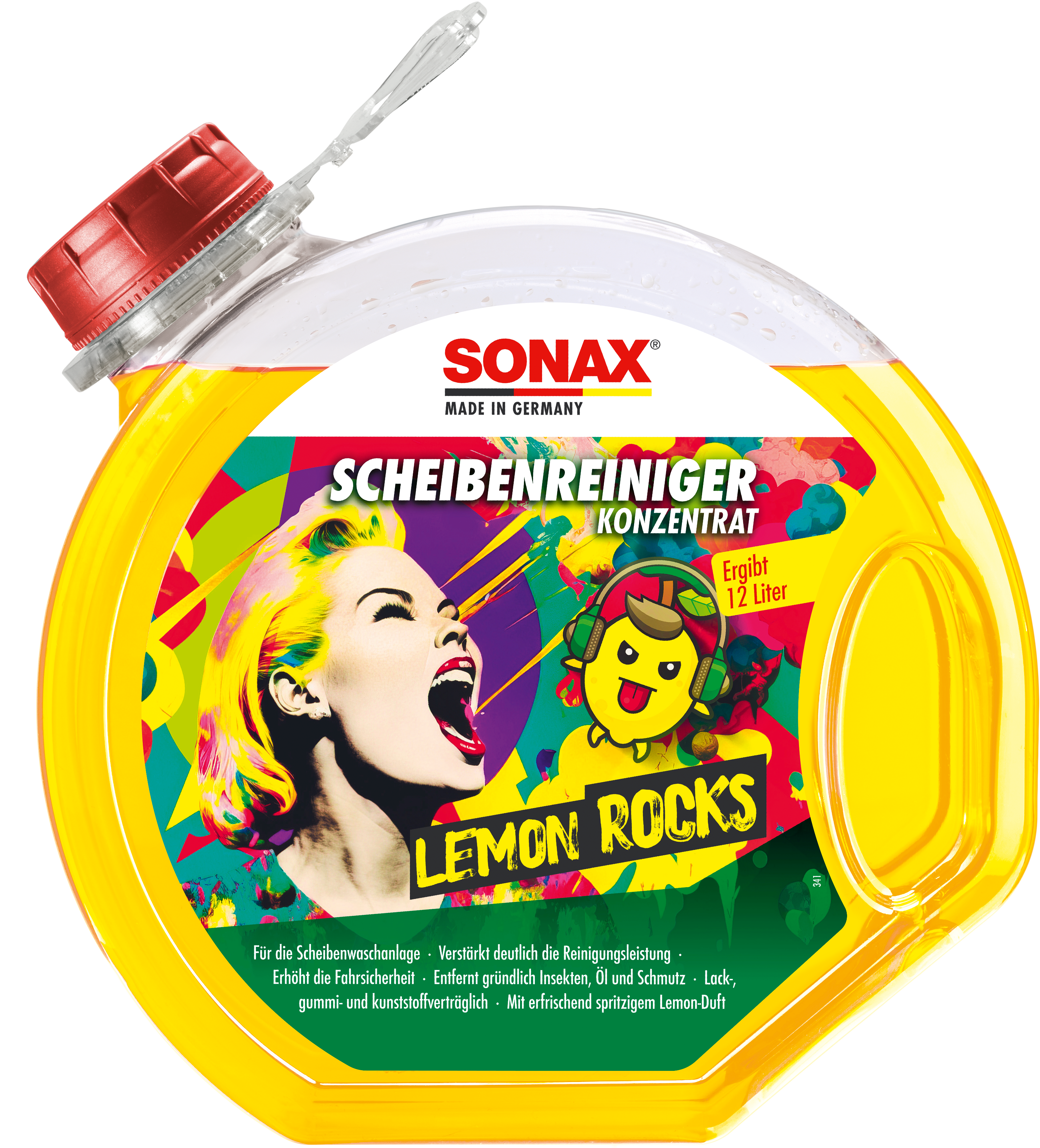 SONAX LIMPIA PARABRISAS CONCENTRADO LEMON ROCKS AROMA LIMON - SONAX original APEXCORSE