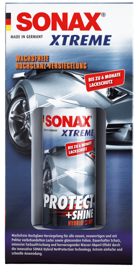 SONAX SELLADOR ALTO BRILLO SIN CERA PARA PINTURA NUEVA RENOVADA O PRETRATADA - SONAX original APEXCORSE