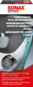 SONAX SELLADOR E IMPREGNANTE PARA CAPOTAS DESCAPOTABLES DE TELA OSCURAS - SONAX original APEXCORSE