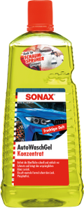 SONAX CHAMPÚ ALTA VISCOSIDAD LIMPIEZA SUAVE DE PINTURA CRISTAL PLÁSTICO VINILO Y GOMA - SONAX original APEXCORSE
