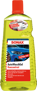 SONAX CHAMPÚ ALTA VISCOSIDAD LIMPIEZA SUAVE DE PINTURA CRISTAL PLÁSTICO VINILO Y GOMA - SONAX original APEXCORSE