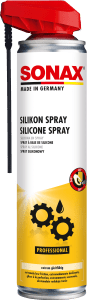 SONAX SILICONA EN SPRAY LUBRICACION CUIDADO Y PROTECCION PARA GOMA PLASTICO MADERA - SONAX original APEXCORSE