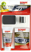 SONAX SET RENTABLE PARA REACONDICIONAR CUBIERTAS PLASTICAS DE FAROS AMARILLENTOS - SONAX original APEXCORSE