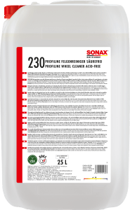 SONAX LIMPIADOR ENÚRGICO PARA LLANTAS DE ALEACIÓN LIGERA Y ACERO - SONAX original APEXCORSE