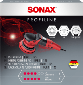 SONAX ESPONJA DURA ALTA DENSIDAD POROS ABIERTOS PARA PULIDO EXCENTRICO EN PINTURAS - SONAX original APEXCORSE