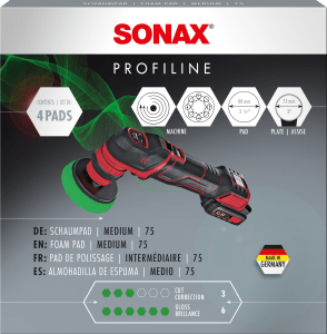 SONAX ESPONJA PORO ABIERTO ALTA DENSIDAD DUREZA MEDIA PARA PULIDO A MAQUINA - SONAX original APEXCORSE