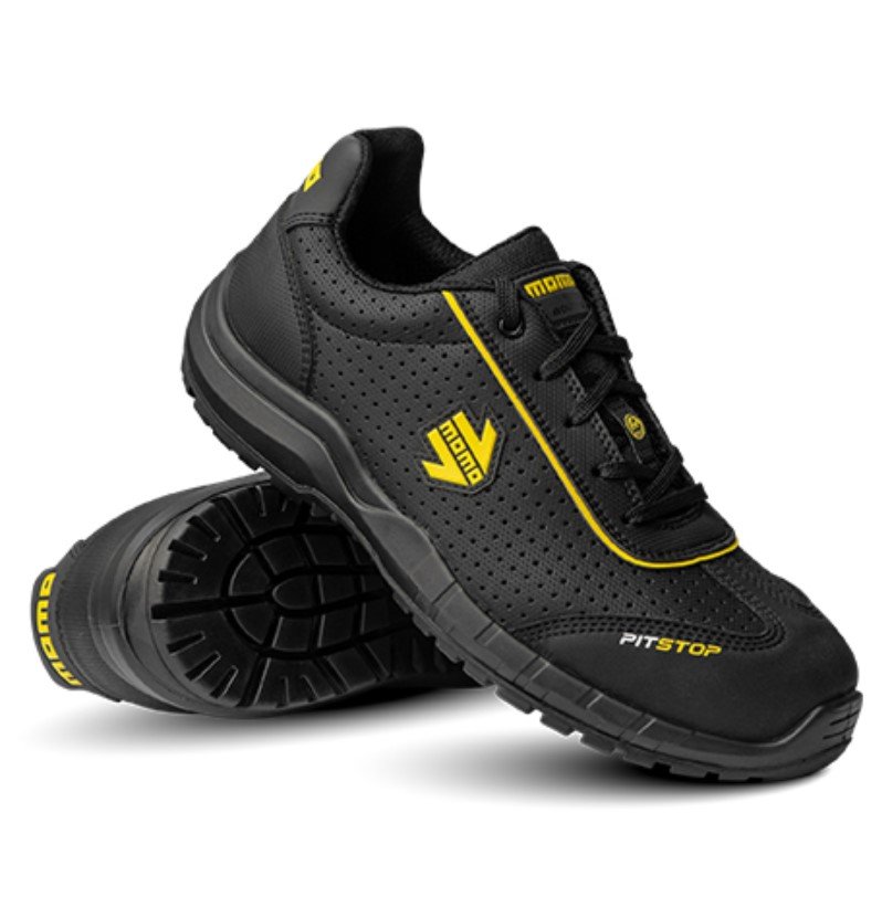 MOMO ZAPATILLAS MECH. PARADA DE PIT NEGRO 44 - MOMO original | APEXCORSE