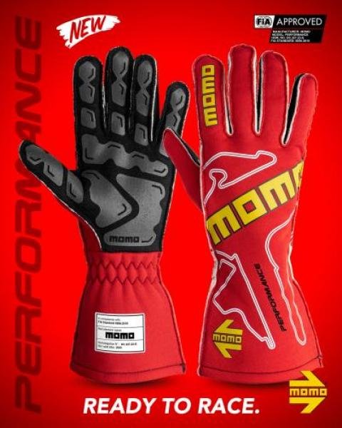 MOMO GUANTES PERFORMANCE ROJO 08 - MOMO original | APEXCORSE