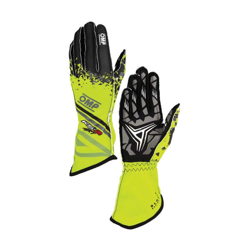 GUANTES OMP KARTING KS-2 ART MY2025 AMARILLO / NEGRO TALLA 5 (NIÑOS) - OMP original APEXCORSE imagen 1