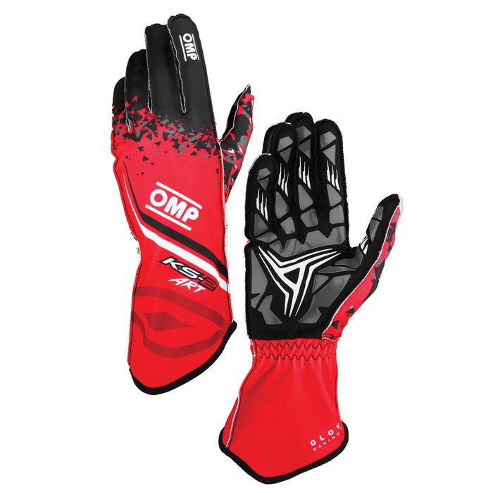 GUANTES OMP KARTING KS-2 ART MY2025 ROJO / NEGRO TALLA XL - OMP original APEXCORSE imagen 1