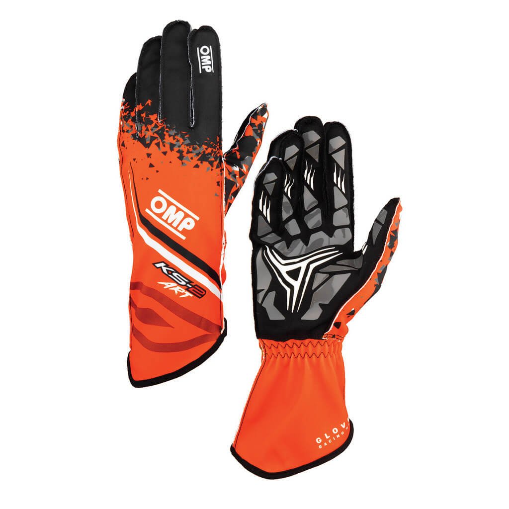 GUANTES OMP KARTING KS-2 ART MY2025 NARANJA / NEGRO TALLA L - OMP original APEXCORSE imagen 1