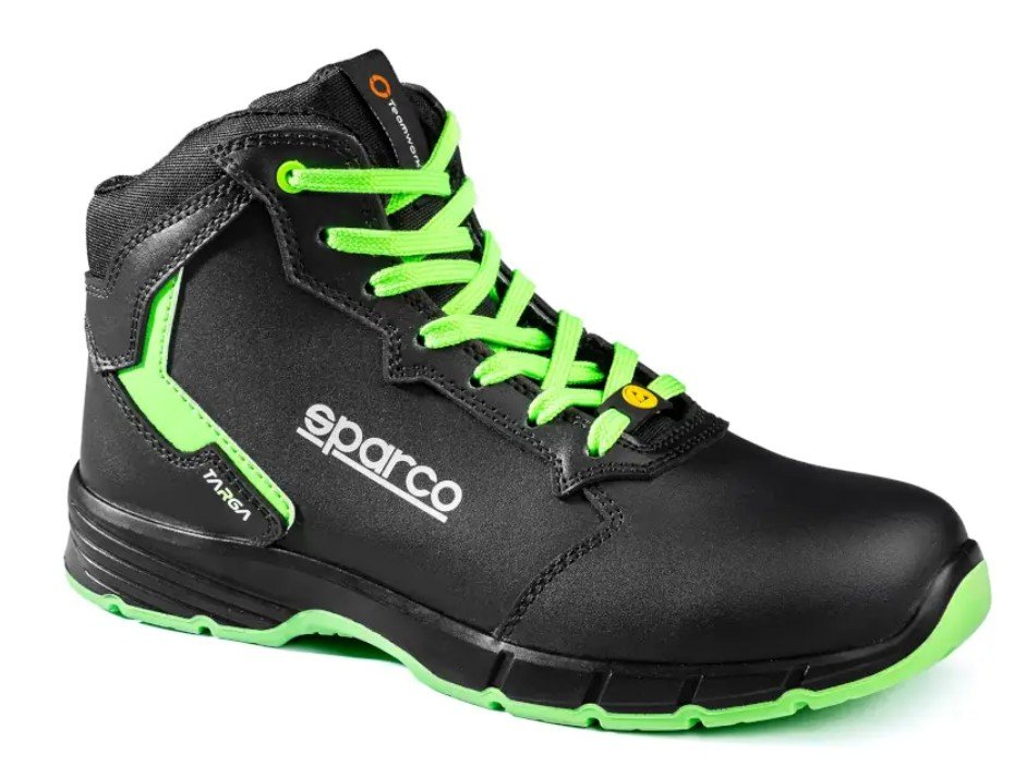 Zapato Seguridad Sparco Targa-H Willy S3S Esd Negro/Verde Talla 36 - Sparco | APEXCORSE imagen 4