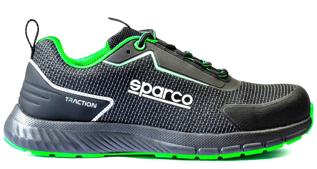 Zapato Seguridad Sparco Traction Sanyo Negro/Verde Talla 46 - Sparco | APEXCORSE imagen 4