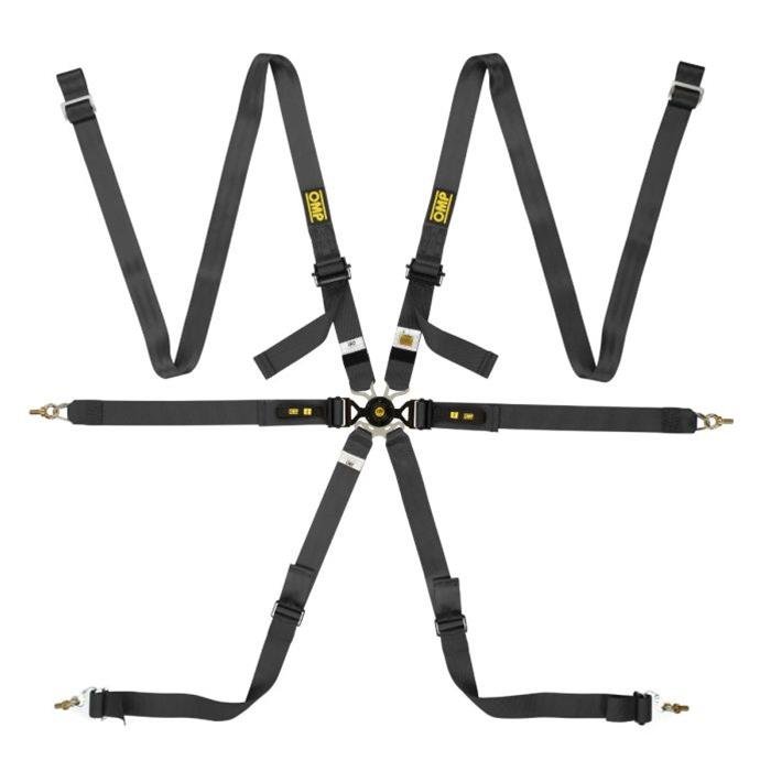 ARNES OMP 6 PUNTOS ONE 2" VERSA ENDURANCE NEGRO - OMP original APEXCORSE imagen 1