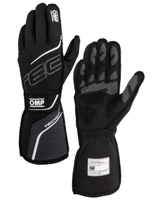 GUANTES OMP TECNICA FIA 8856-2018 NEGRO / ANTRACITA TALLA XS - OMP original APEXCORSE imagen 2