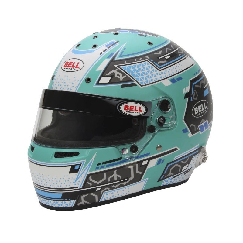 Sparco Casco Bell Rs7 Stamina Antracita/Aquamarine (Hans)Talla 55 Fia8859-2024/Sa2020 - Sparco | APEXCORSE imagen 2