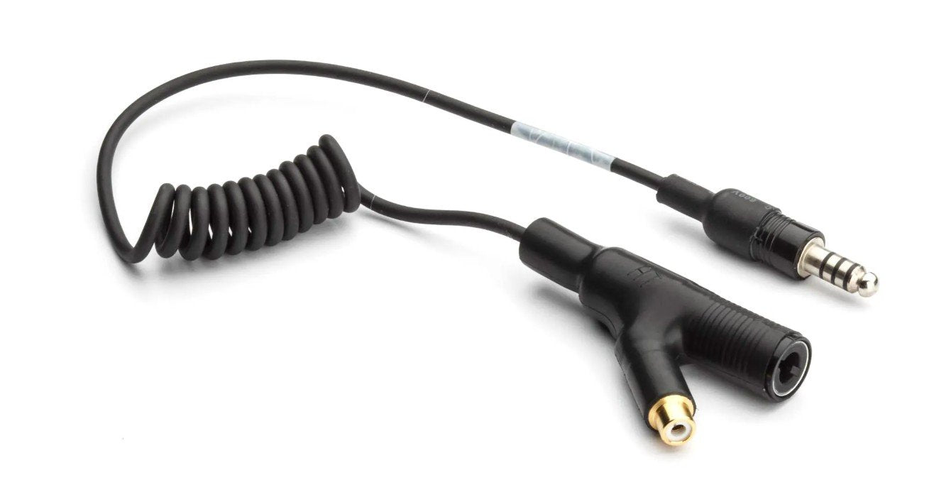 Sparco Adaptador Extension - Hembra 4 Pin Std+Rca : Macho 4 Pin Std - L_15Cm - Cable Enrollado - Sparco original | APEXCORSE
