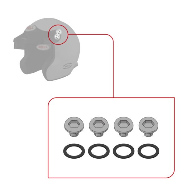 Sparco Kit De Anclajes - Mag-1 V10 Casco Bell - Sparco original | APEXCORSE