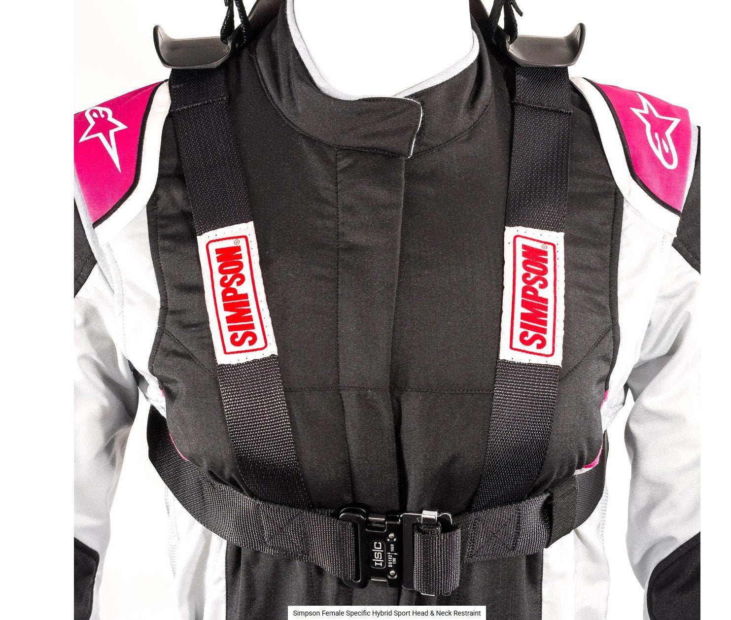 HANS Hybrid Sport Femenino X-Small Anclaje Estandar Simpson APEXCORSE imagen 2
